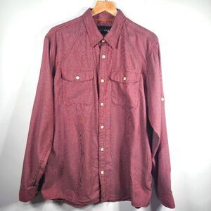 Orvis Men's Red Plaid Checkered Button Down Shirt Size Large